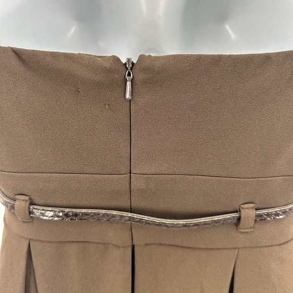 Black Halo Dress Womens Small Pleated Belted Pockets Cocktail Formal Glam NEW - Picture 9 of 15